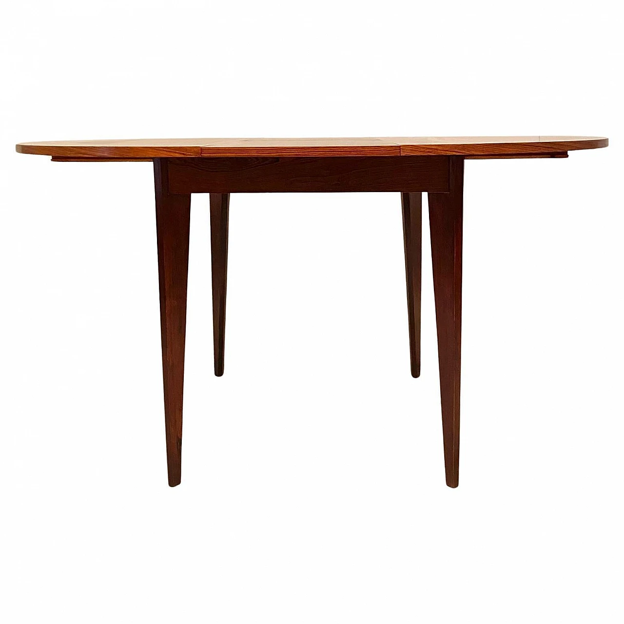 Round table in mahogany & beech attributed to Vittorio Dassi, 1960s 7