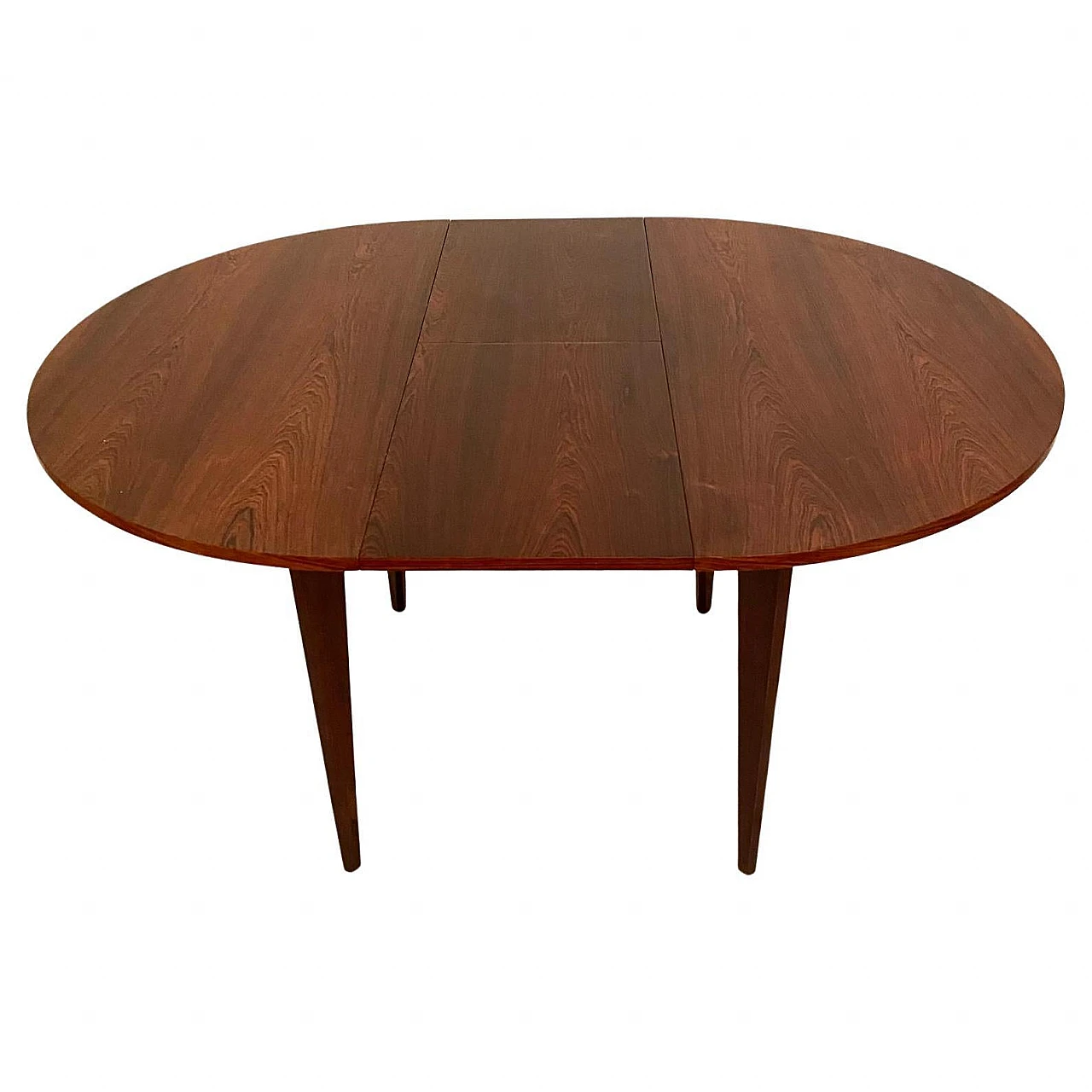 Round table in mahogany & beech attributed to Vittorio Dassi, 1960s 8