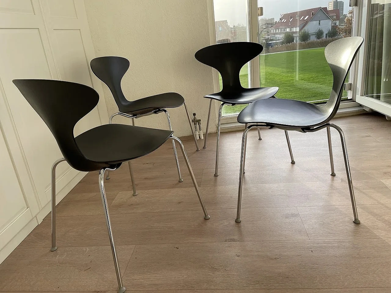 4 Orbit stackable chairs by Lovegrove & Bernhardt for Danerka, 2000s 1