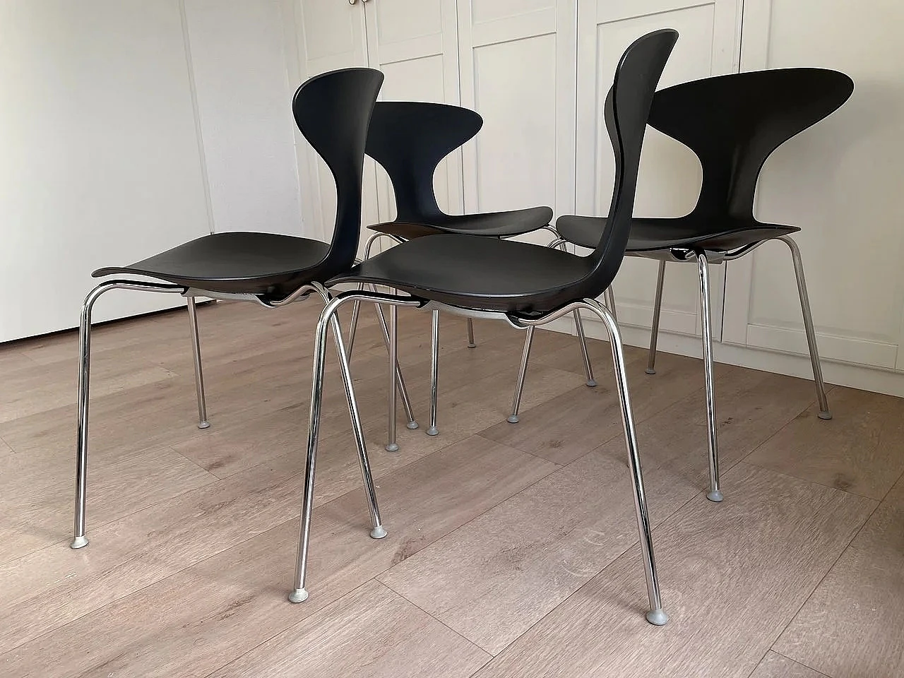4 Orbit stackable chairs by Lovegrove & Bernhardt for Danerka, 2000s 6