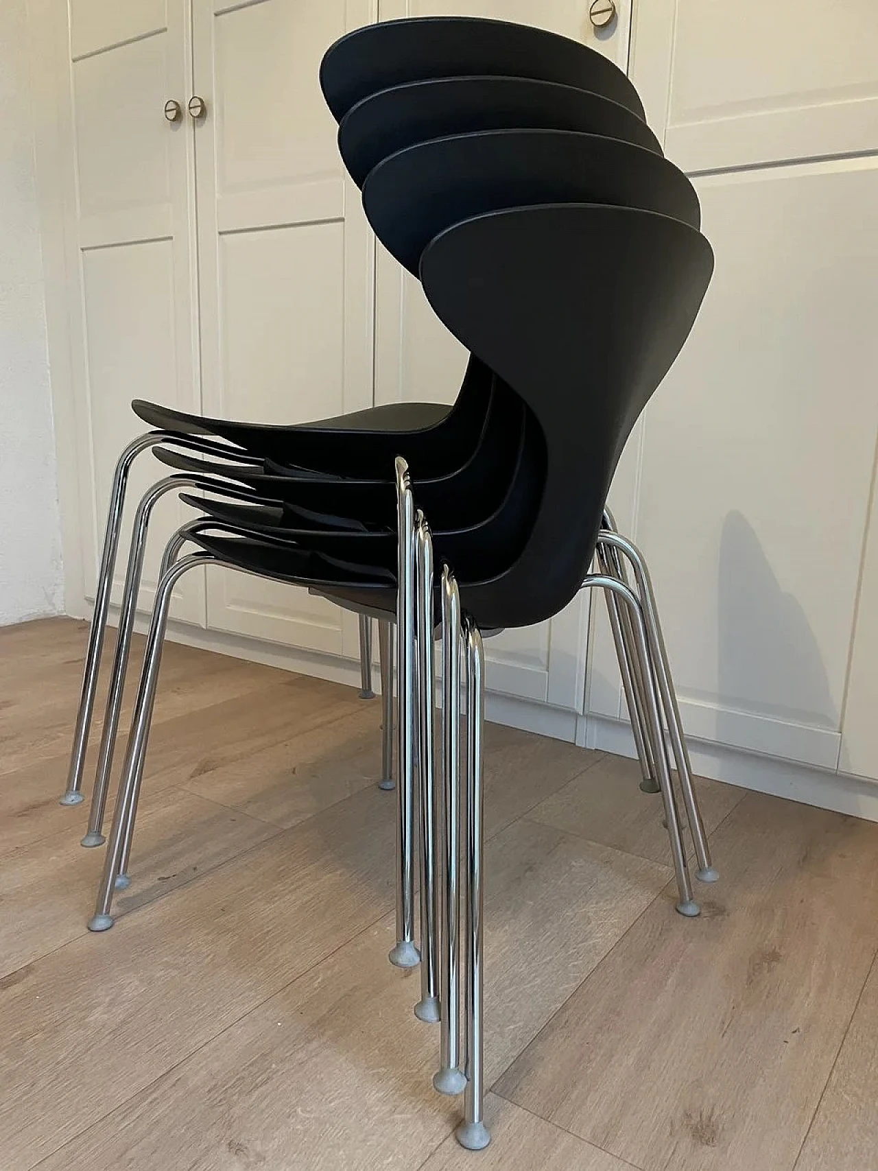 4 Orbit stackable chairs by Lovegrove & Bernhardt for Danerka, 2000s 16