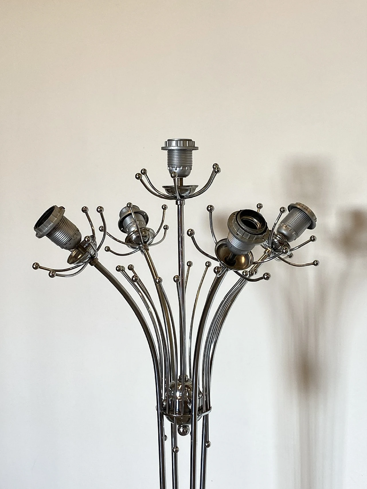 Floor lamp in steel and glass in the style of Carlo Nason, 1970s 3