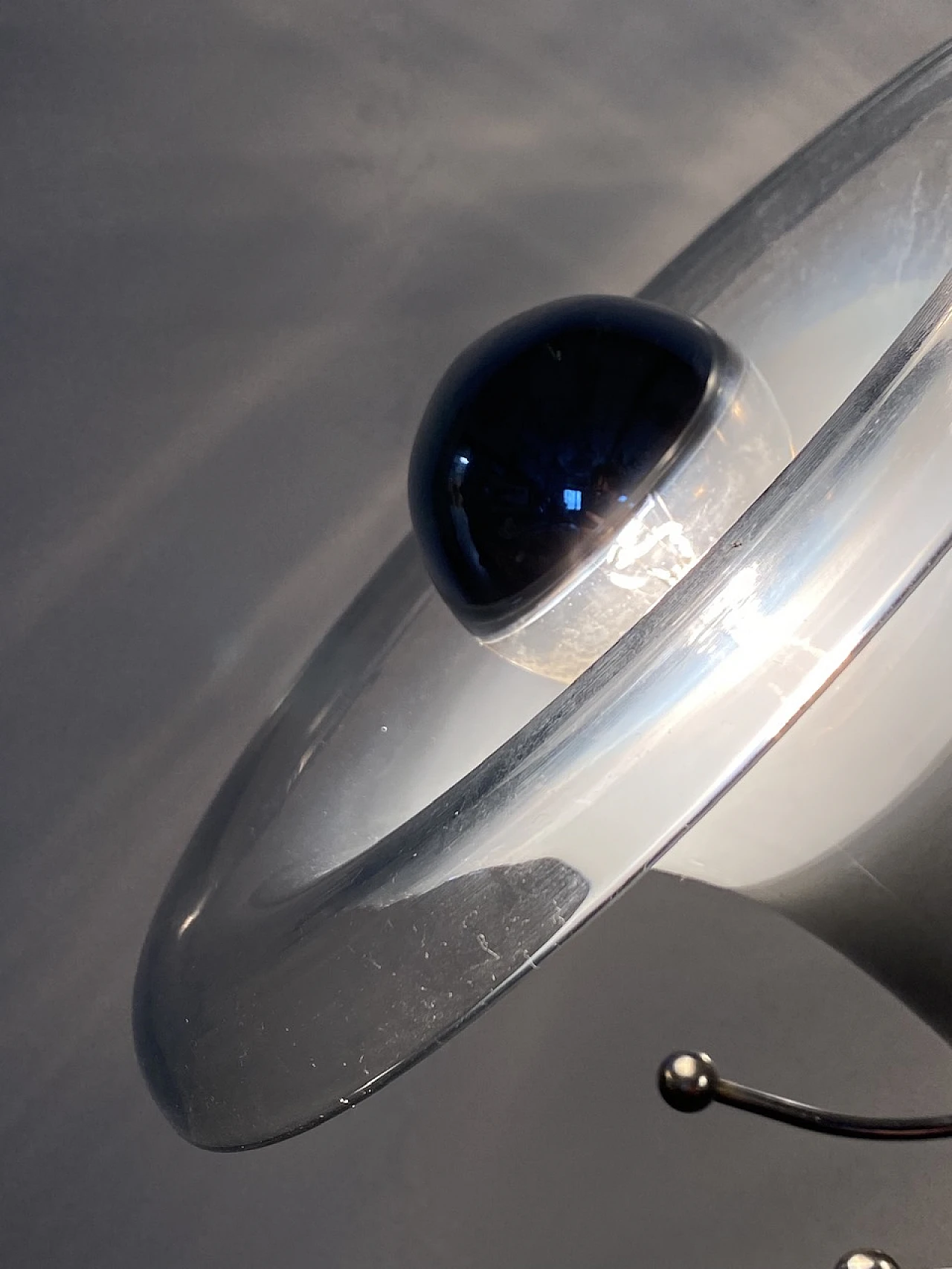 Lampada da terra in acciaio e vetro in stile Carlo Nason, anni '70 19