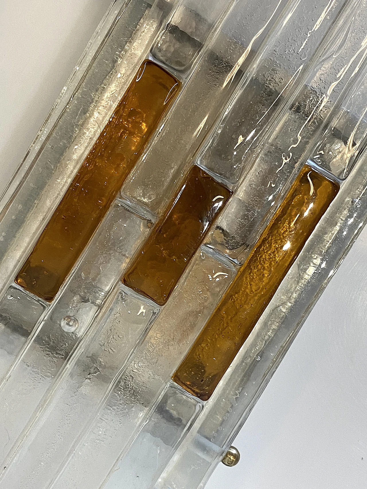 Pair of glass appliques by Albano Poli for Poliarte, 1970s 7