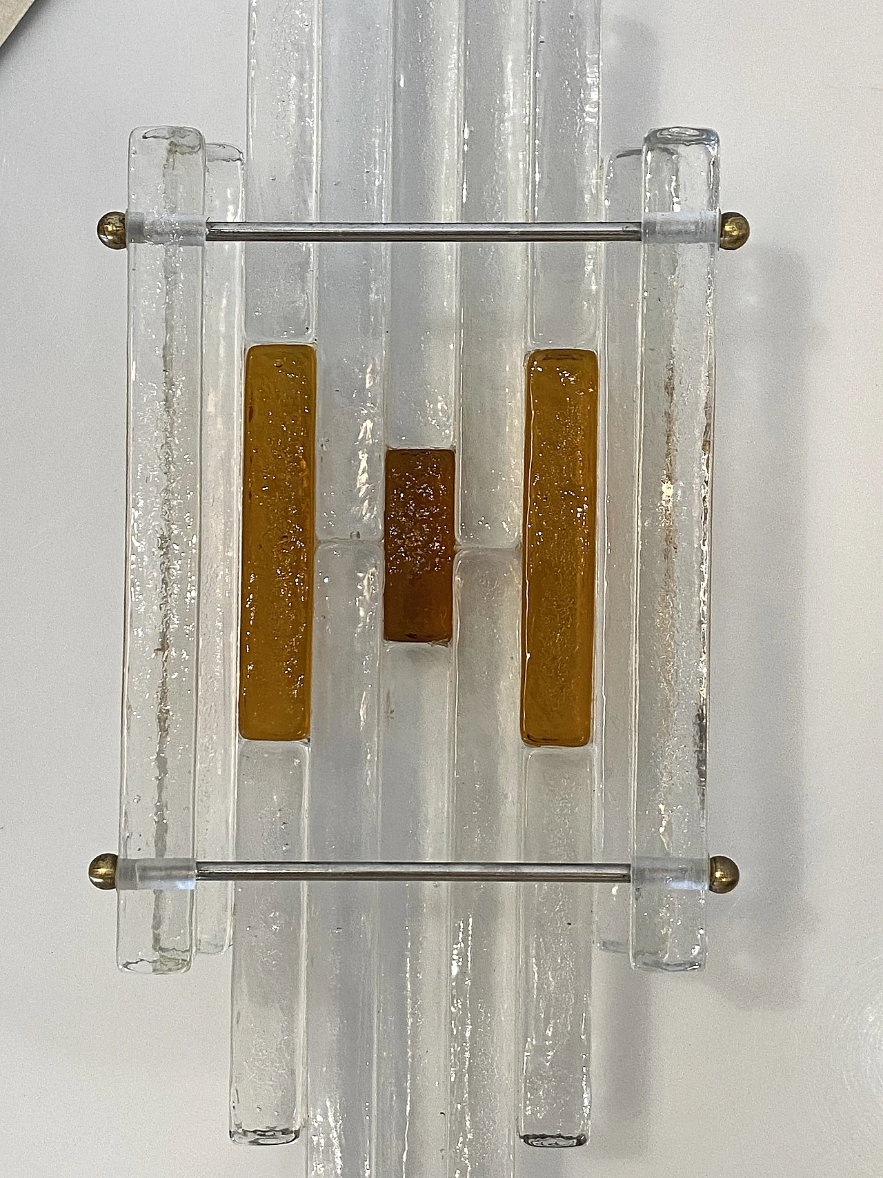 Coppia di Appliques in vetro di Albano Poli per Poliarte, anni '70 8