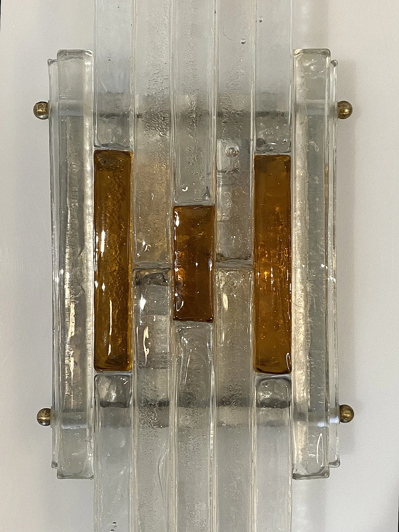 Pair of glass appliques by Albano Poli for Poliarte, 1970s 9