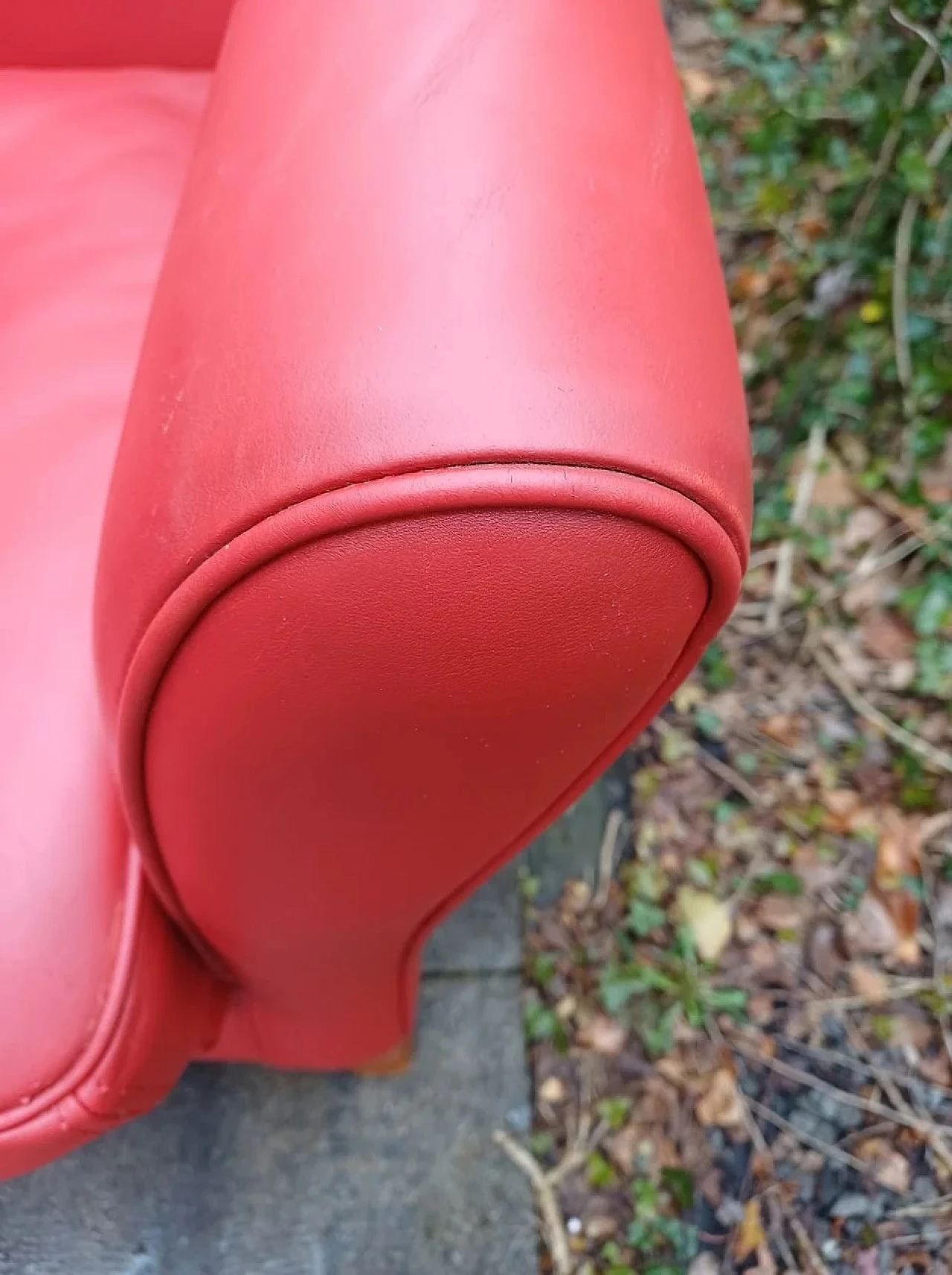Oxford Club armchair in red leather by C.P. Baxter, 2000s 7