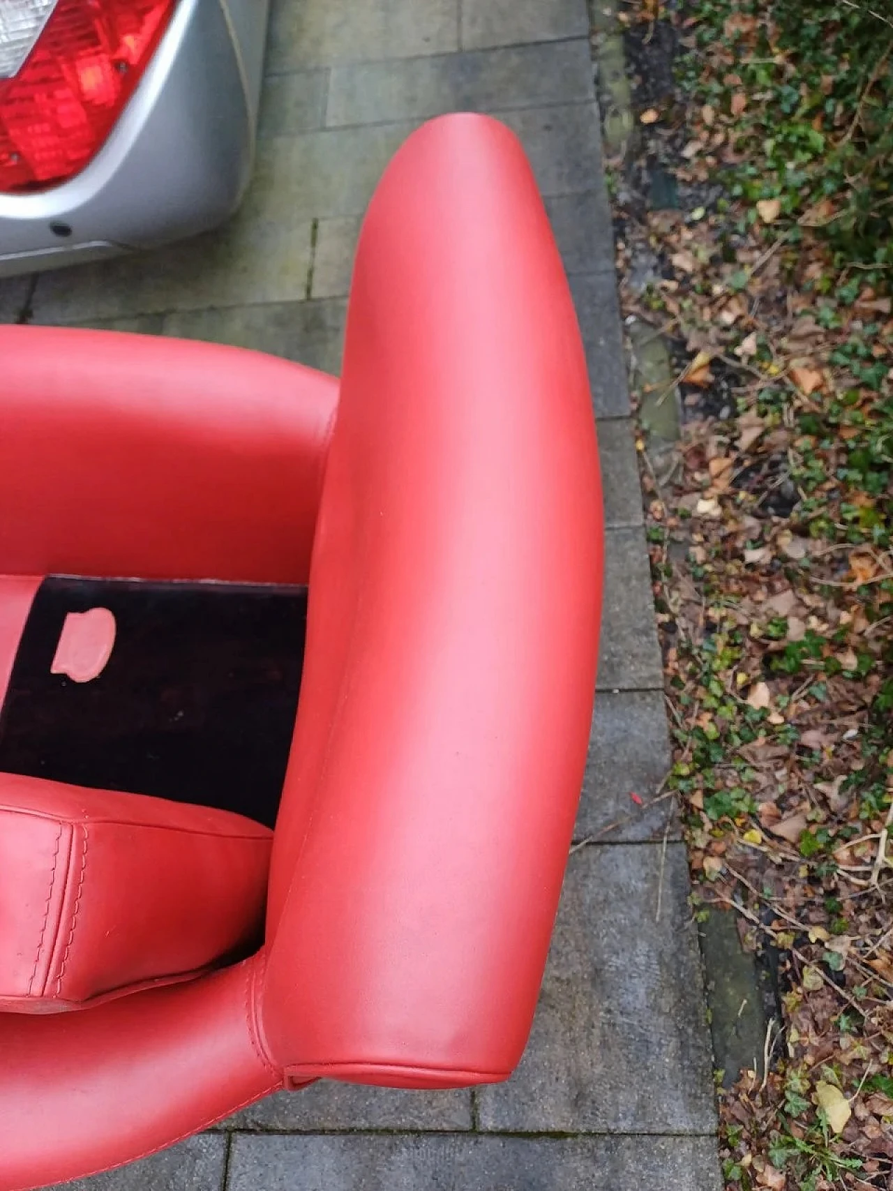 Oxford Club armchair in red leather by C.P. Baxter, 2000s 11