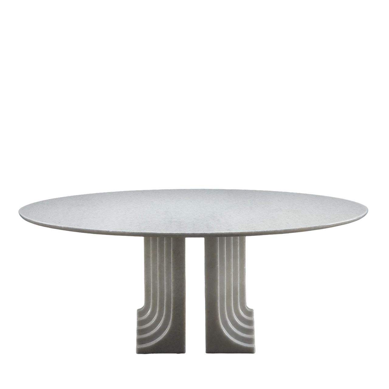 Oval marble Samo dining table by Carlo Scarpa for Simon, 1970 7