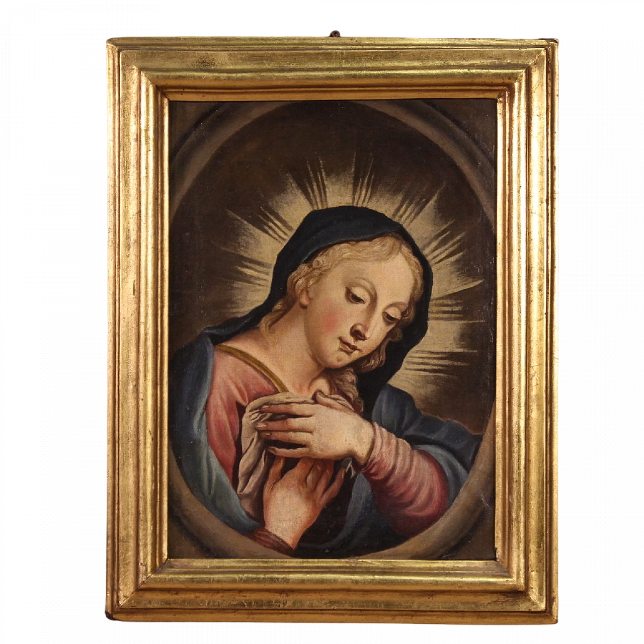 Praying Madonna, oil painting on canvas, second half of 18th century 16