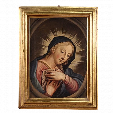 Praying Madonna, oil painting on canvas, second half of 18th century