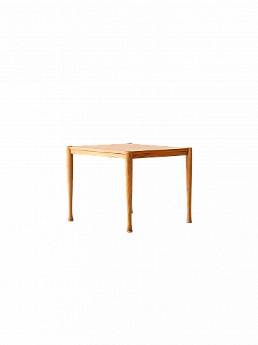 Tavolino scandinavo in rovere, anni '60