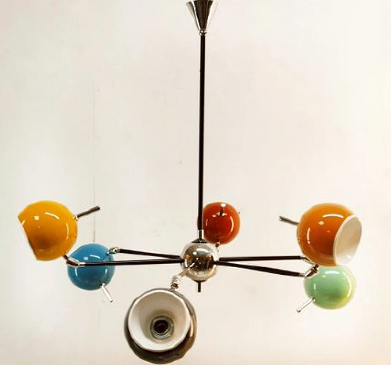 Lampadario Space Age con sfere regolabili, anni '70 6