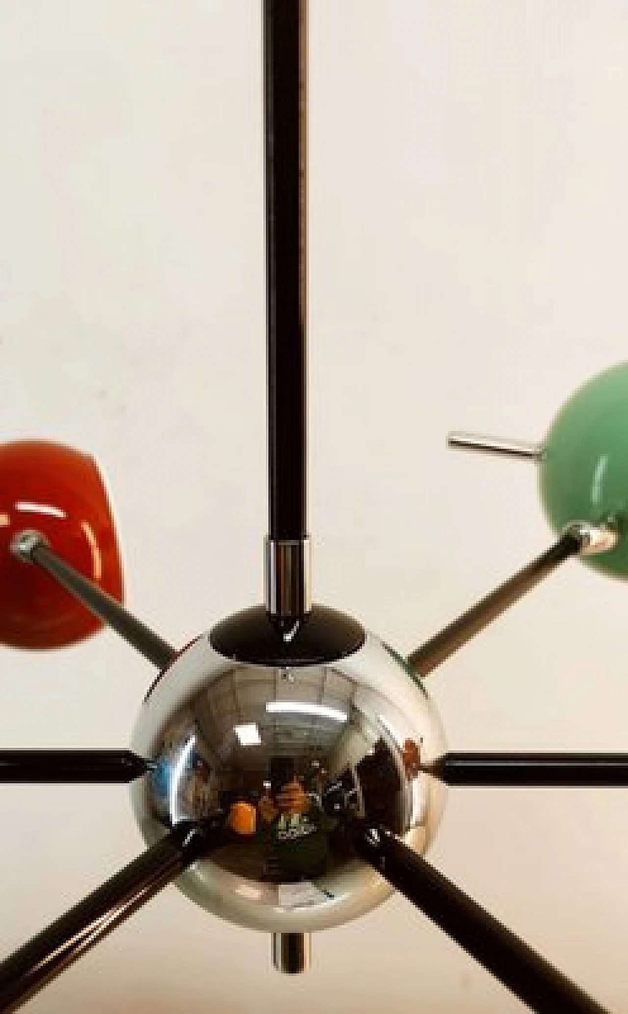 Space Age chandelier with adjustable spheres, 1970s 12