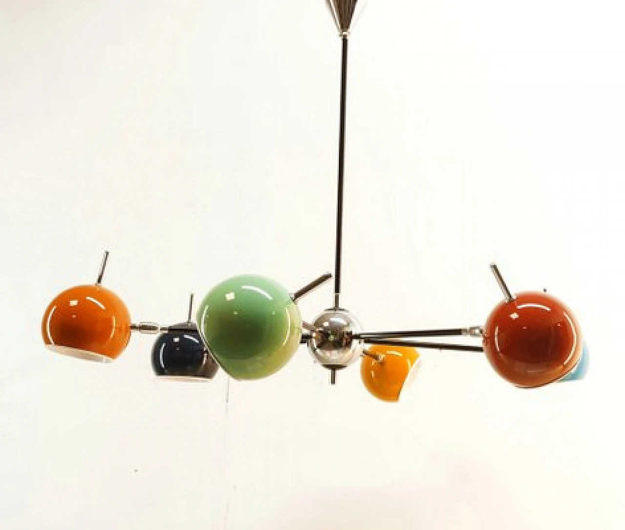 Space Age chandelier with adjustable spheres, 1970s 15