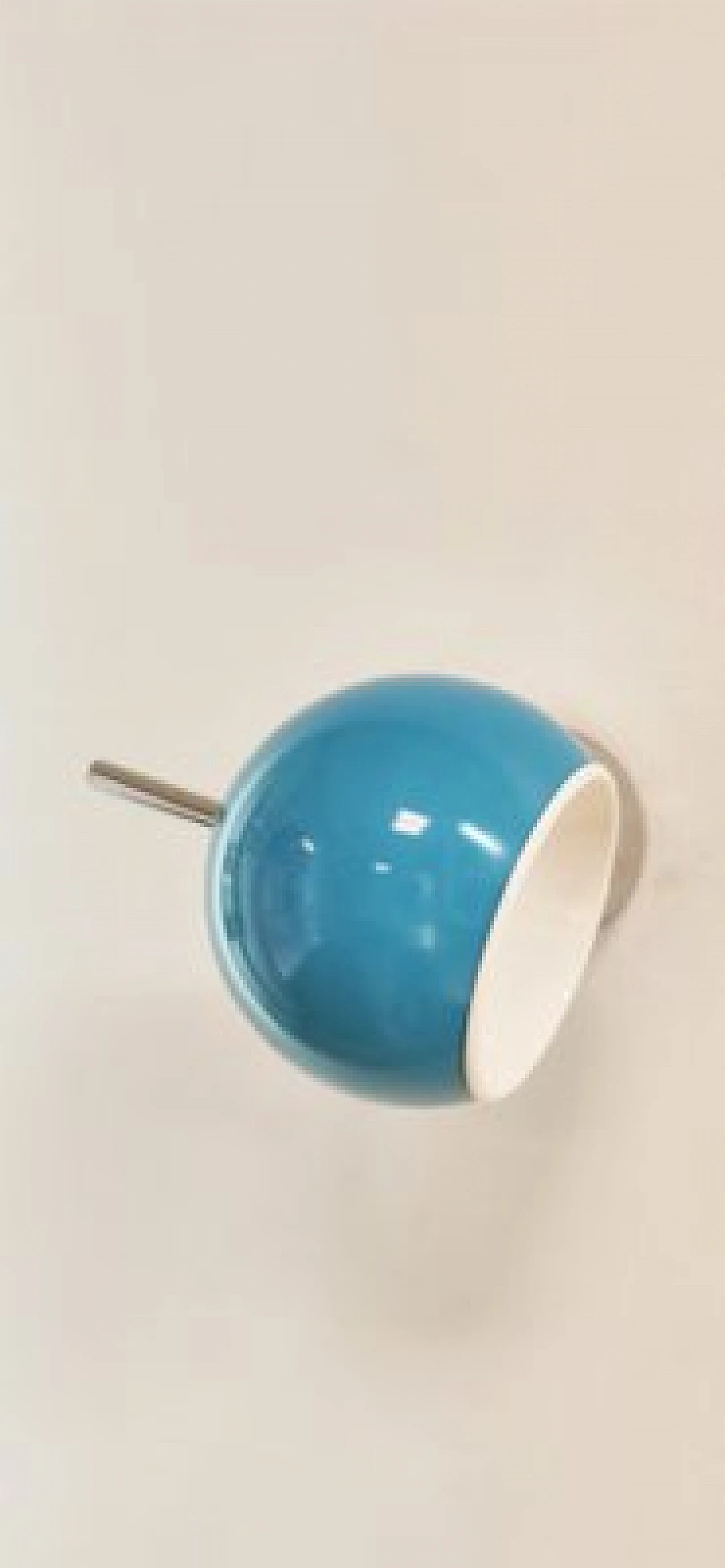 Adjustable wall light in chrome and light blue metal, 1970s 4