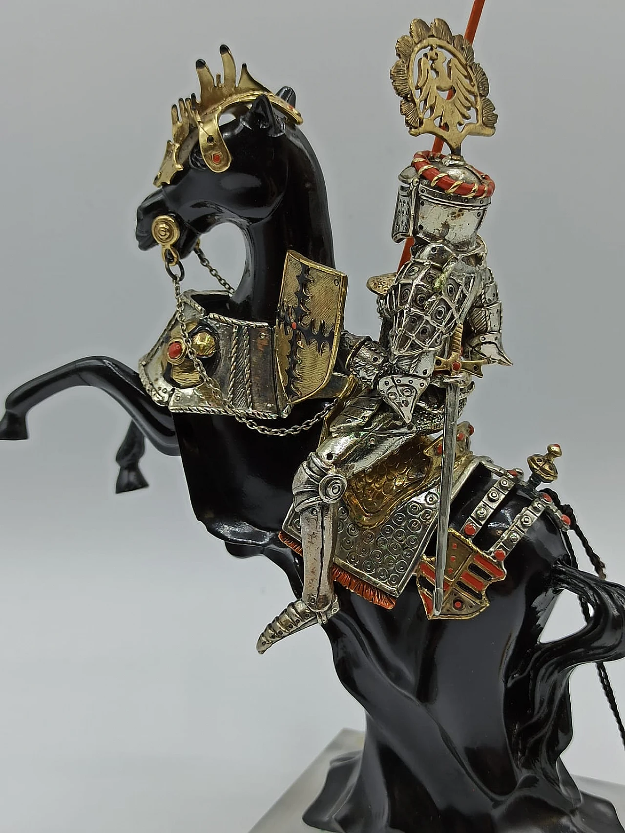 Knight sculpture by Etruria - Arte in Argento, 1960s 3