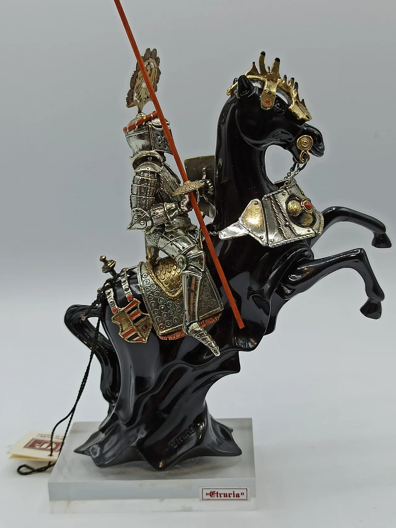 Knight sculpture by Etruria - Arte in Argento, 1960s 4