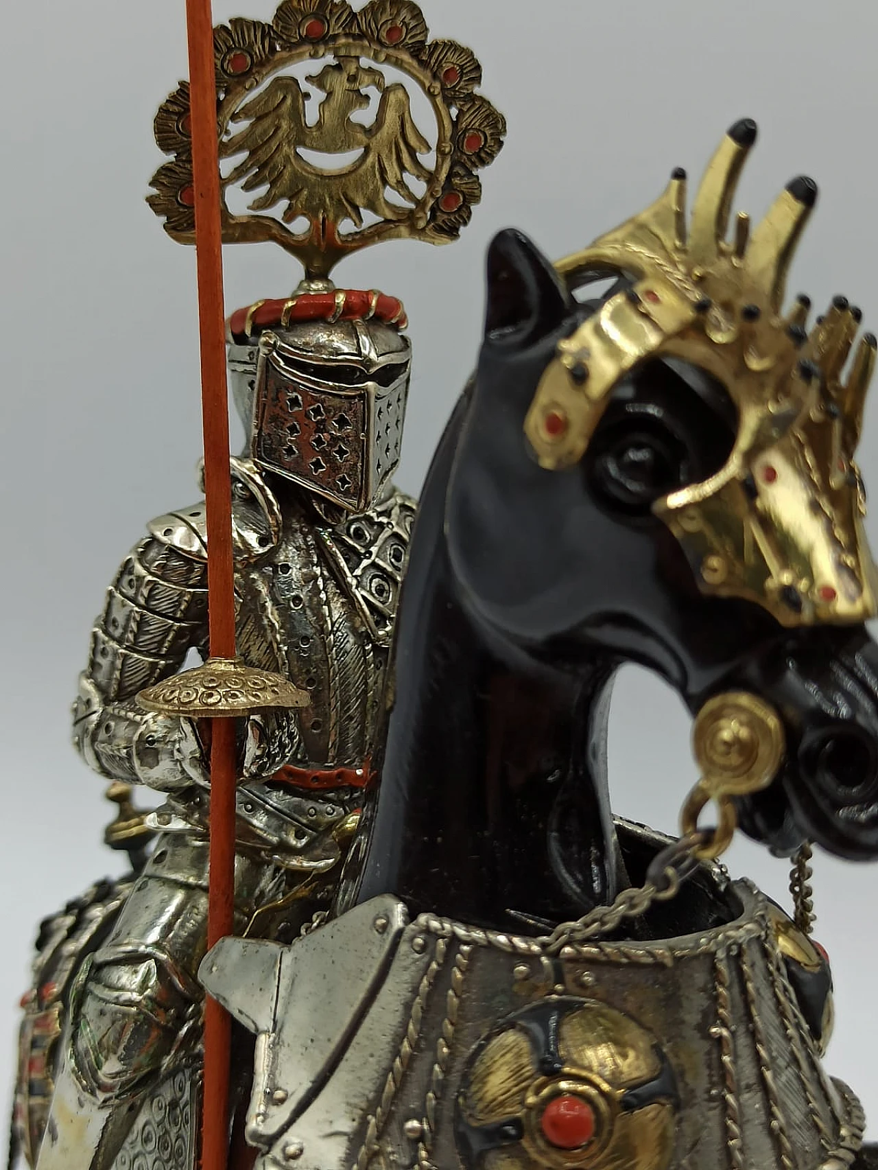 Knight sculpture by Etruria - Arte in Argento, 1960s 11