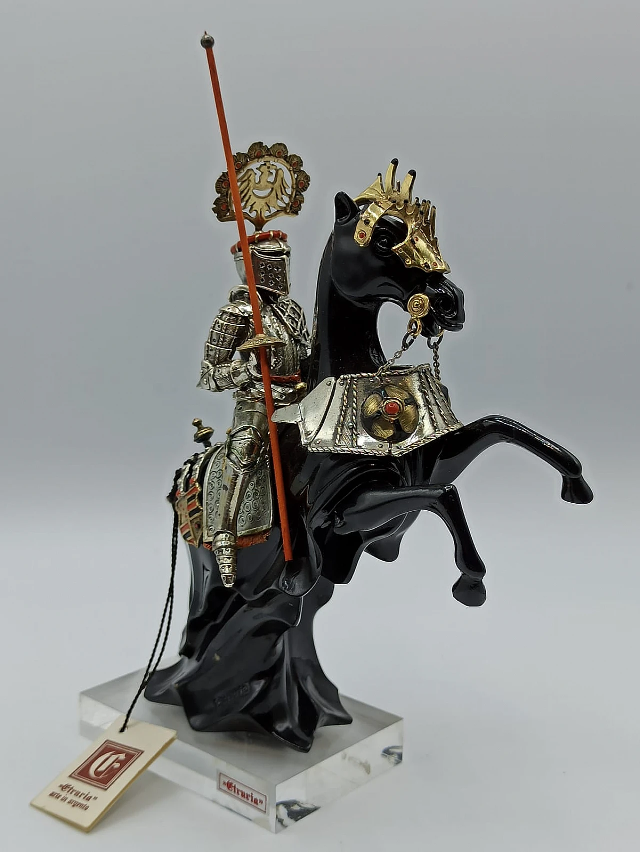 Knight sculpture by Etruria - Arte in Argento, 1960s 17