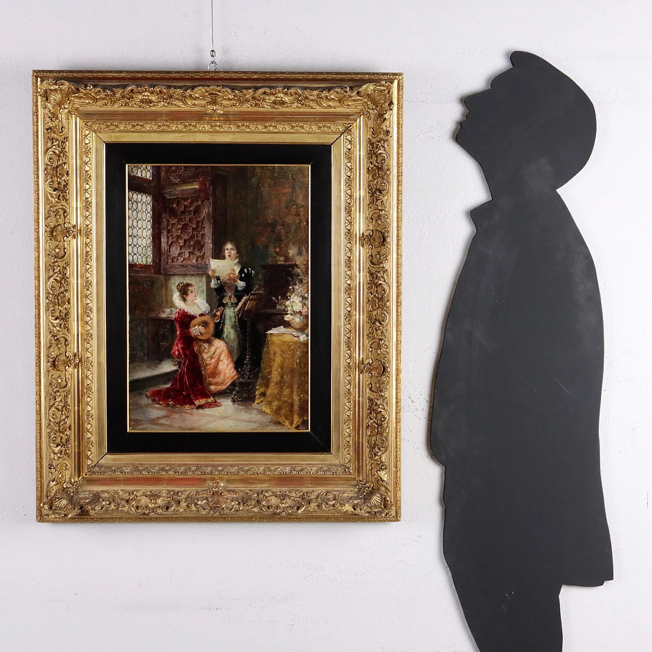 Vicente March, The concert, oil on canvas, 19th century 2