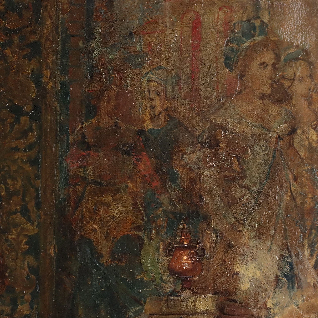 Vicente March, The concert, oil on canvas, 19th century 9