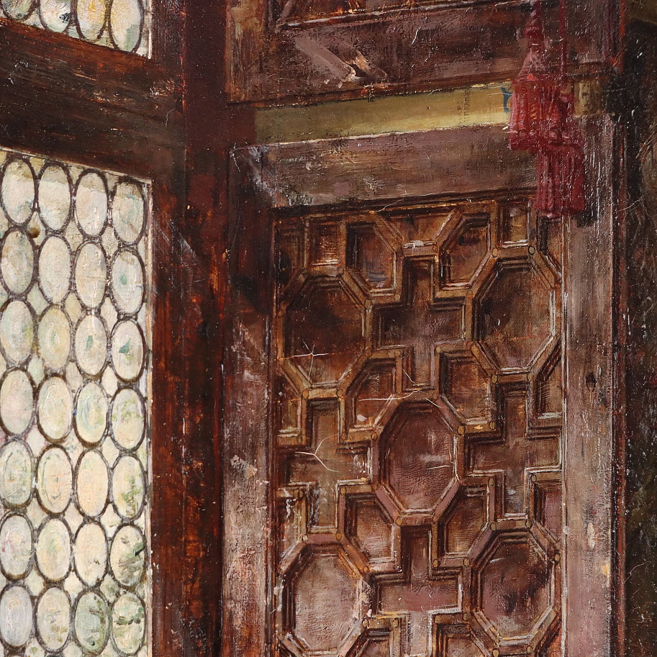 Vicente March, The concert, oil on canvas, 19th century 10