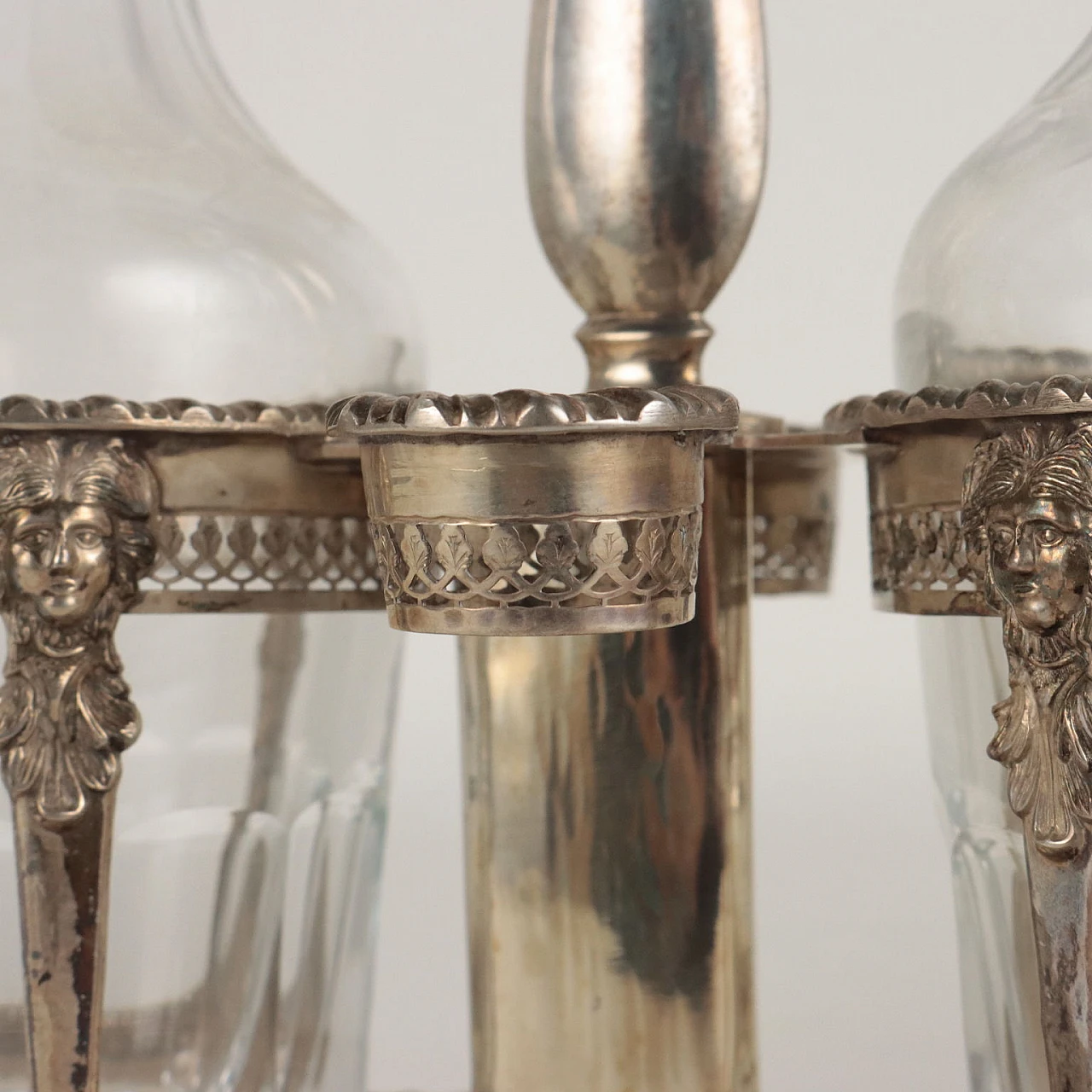 Oliera in argento e vetro, prima metà dell'800 6