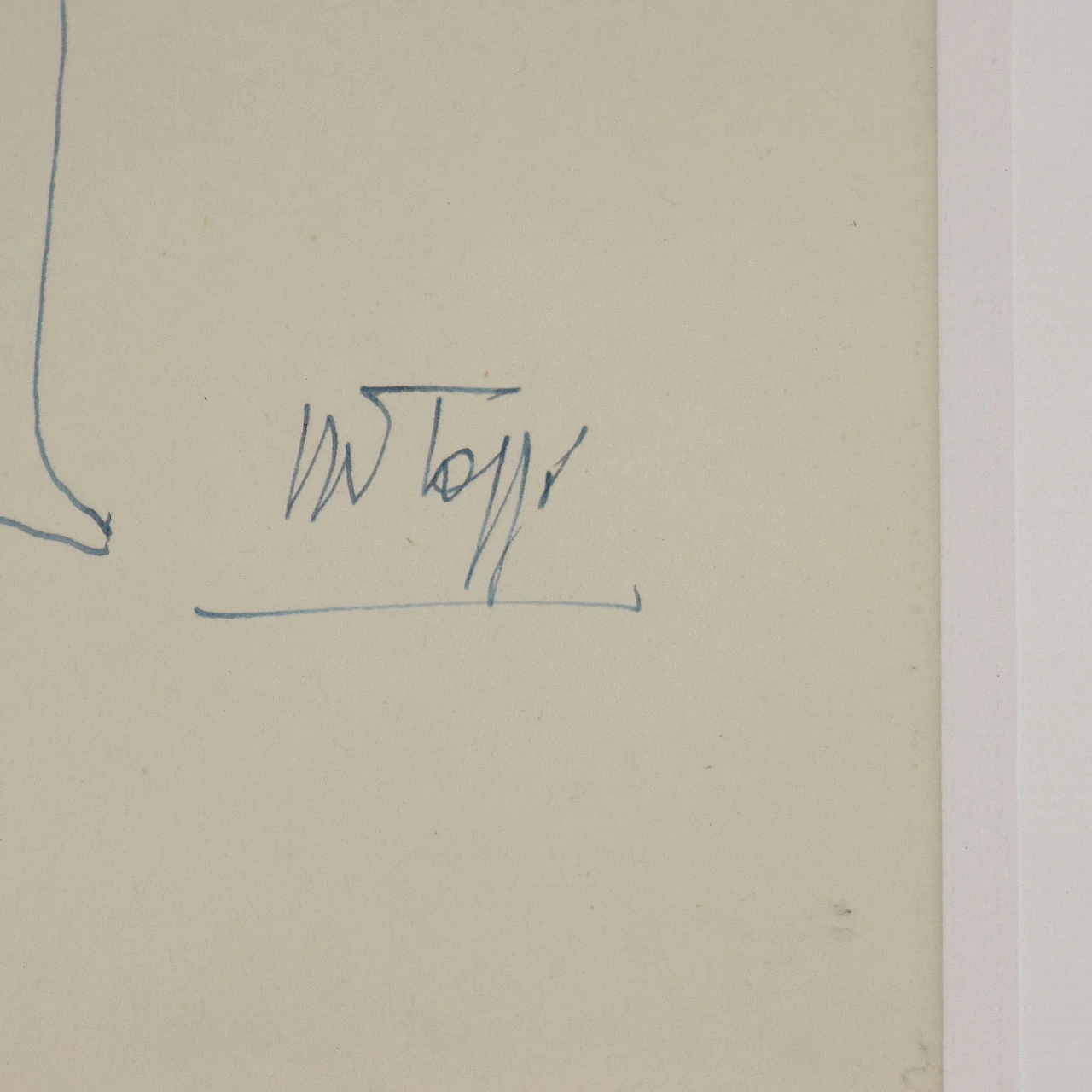 Mario Tozzi, Figure at rest, pen drawing, 1969 6