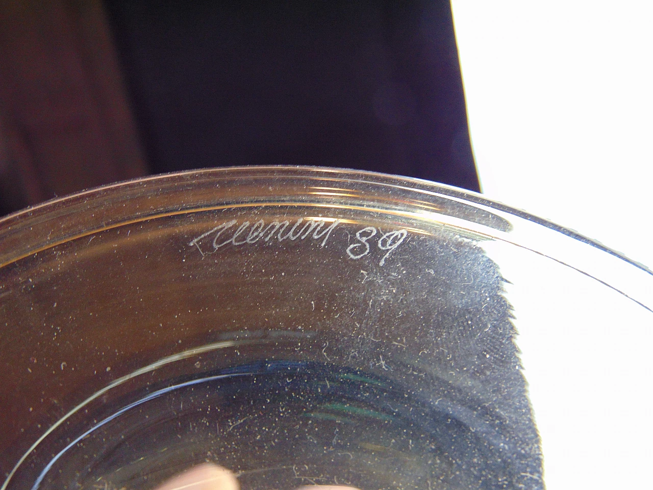 Vaso Veronese in vetro pagliesco di Venini, 1989 4