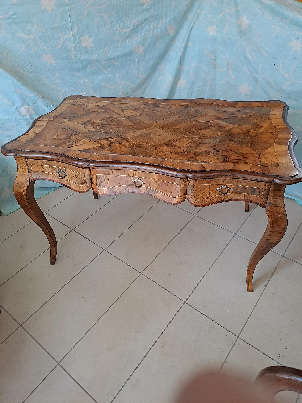 Napoleon III style briar-root desk, early 20th century 1