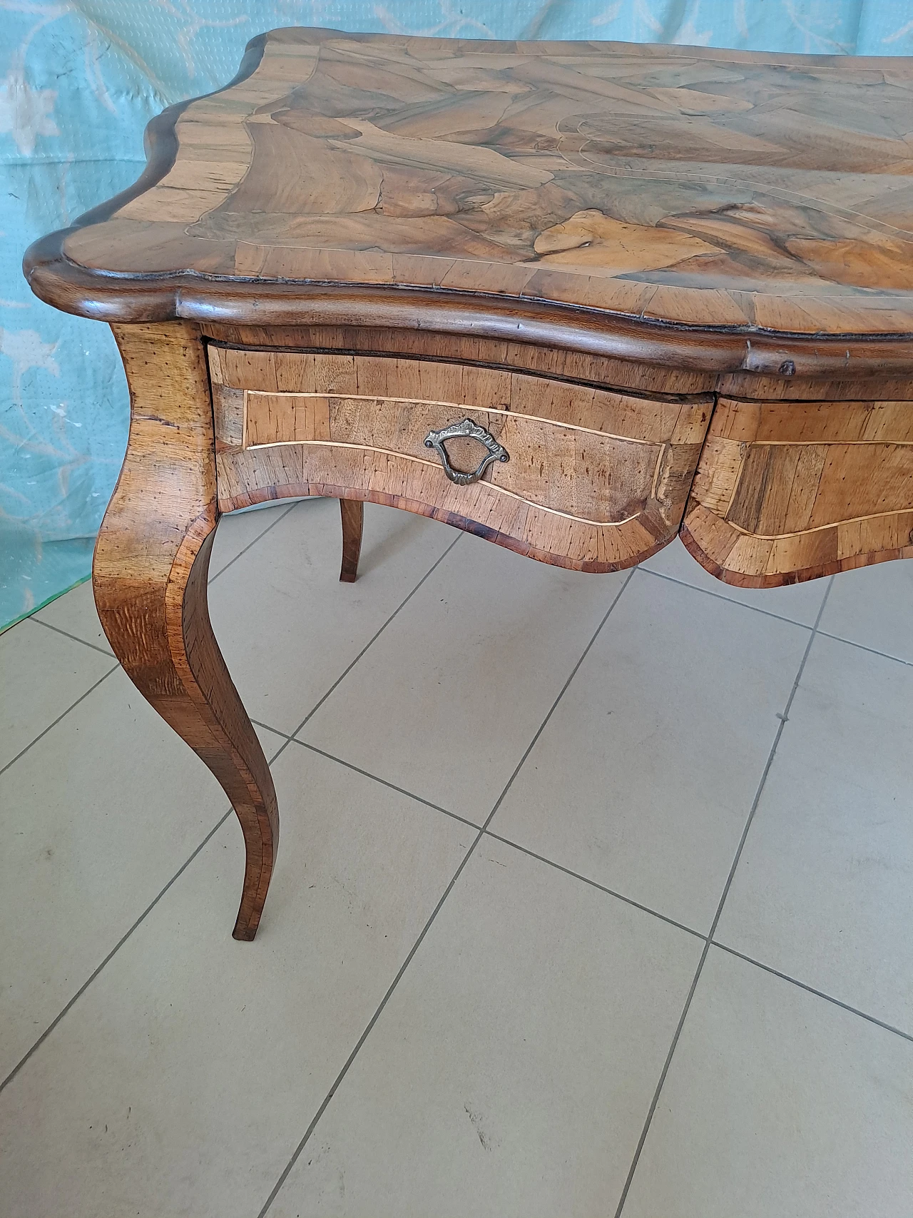 Napoleon III style briar-root desk, early 20th century 2