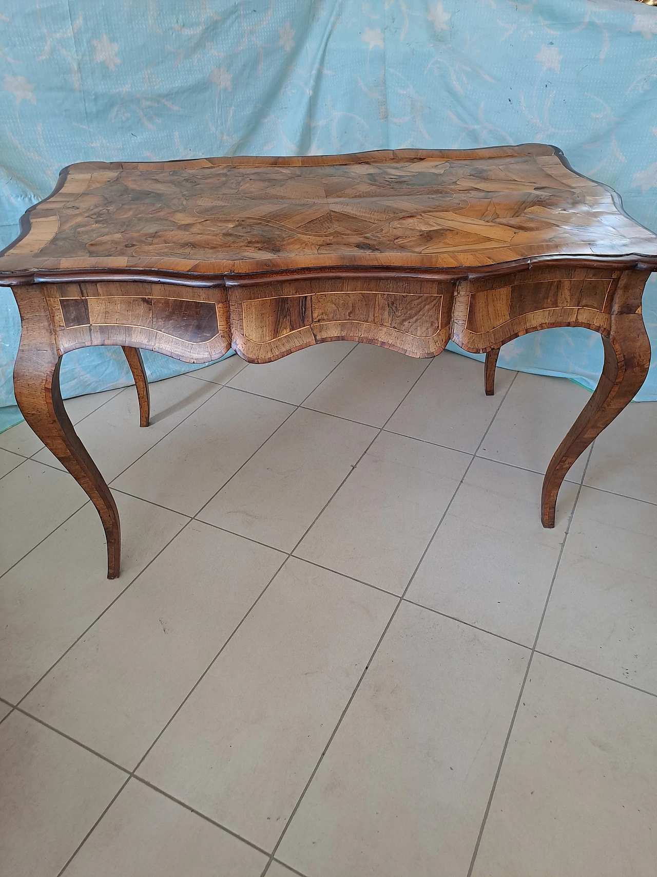 Napoleon III style briar-root desk, early 20th century 5