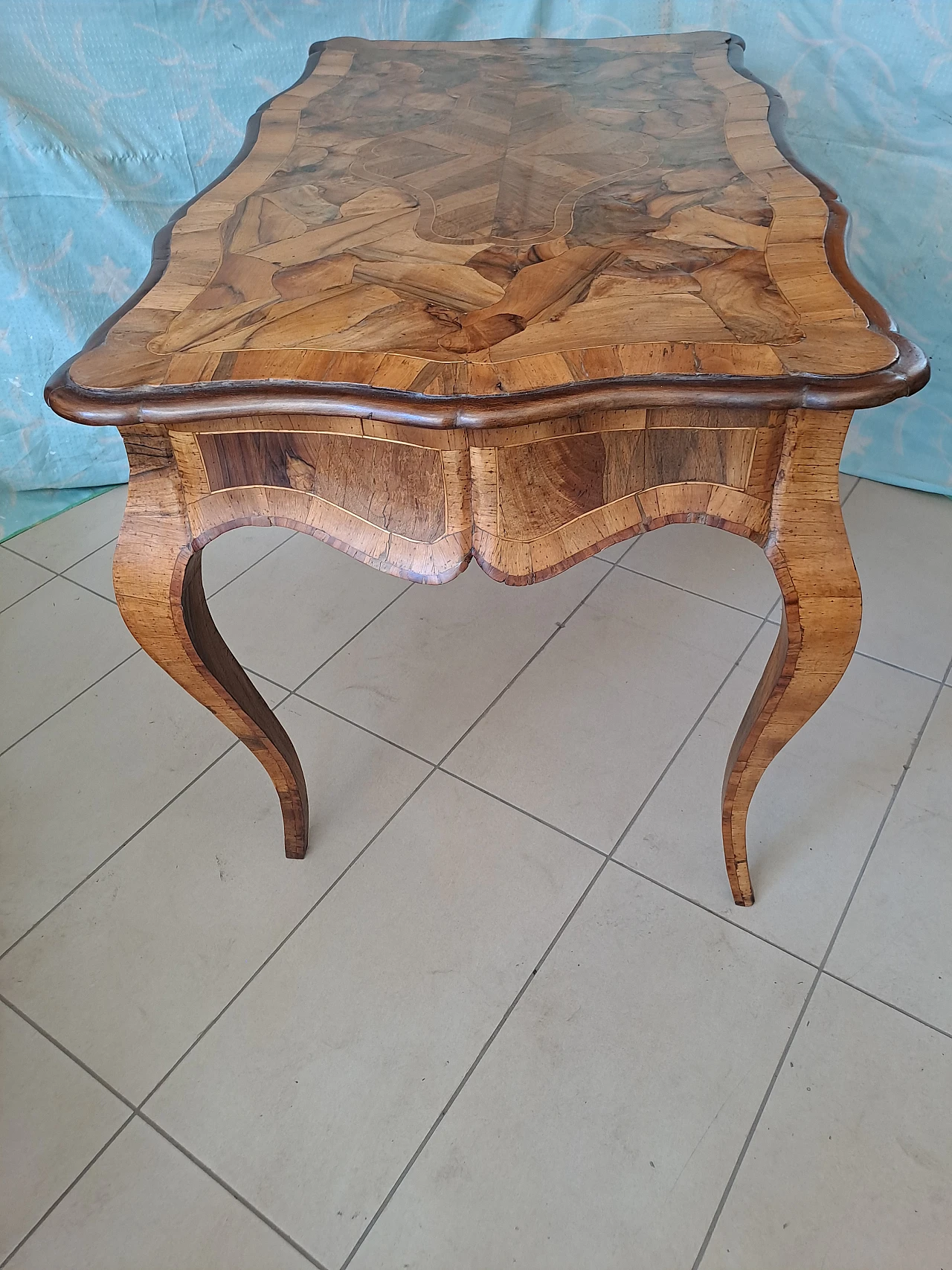 Napoleon III style briar-root desk, early 20th century 6