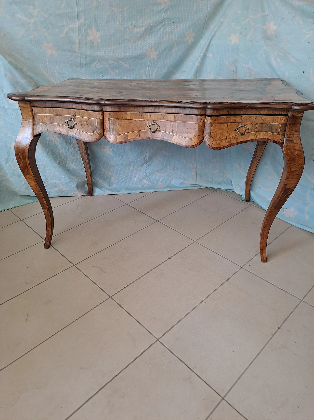 Napoleon III style briar-root desk, early 20th century 7