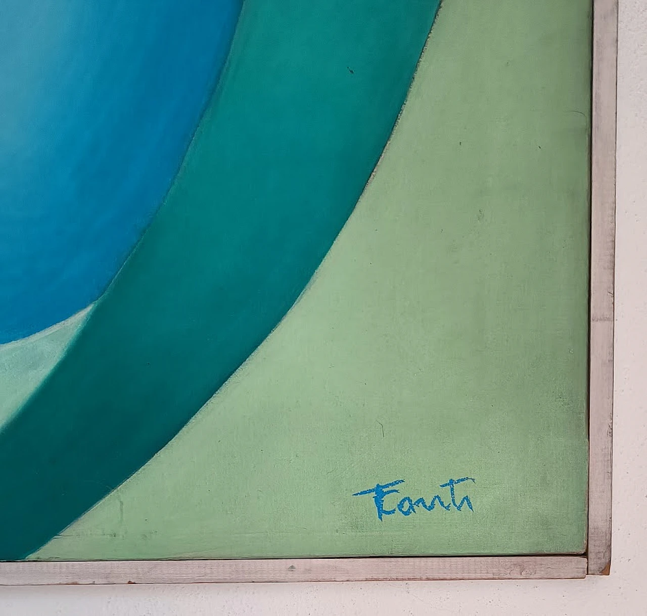 Tina Conti, composizione futurista, dipinto a olio su tela, anni '30 2