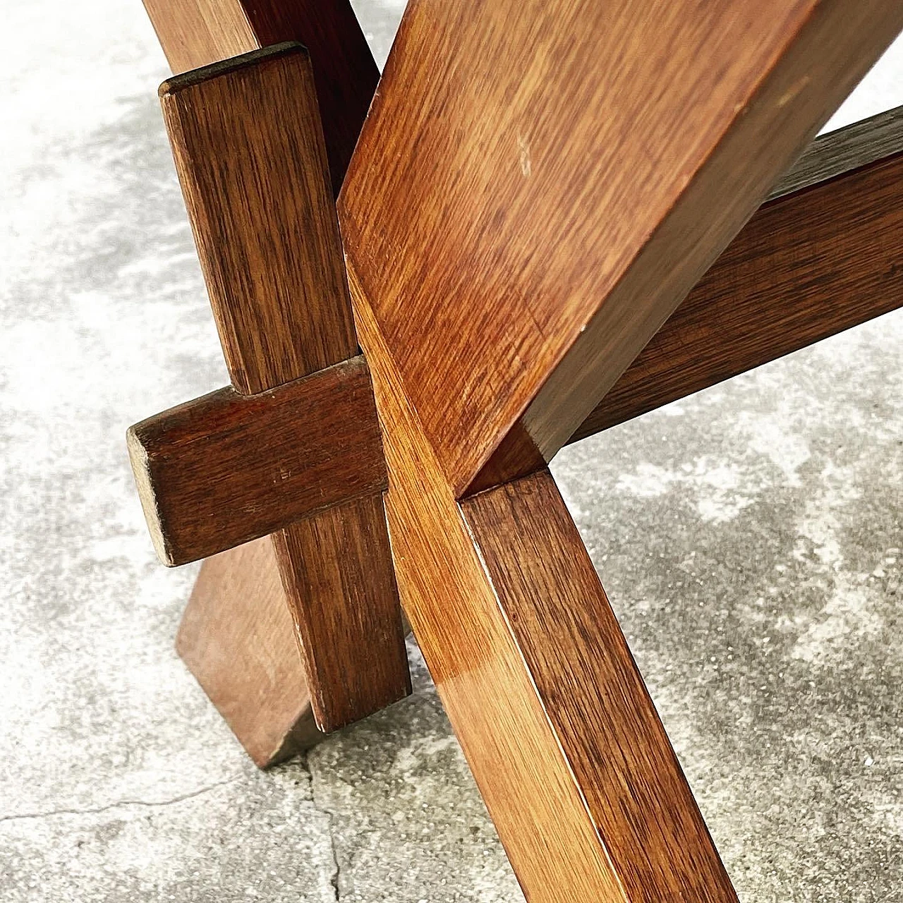 Solid oak dining table, 1950s 6