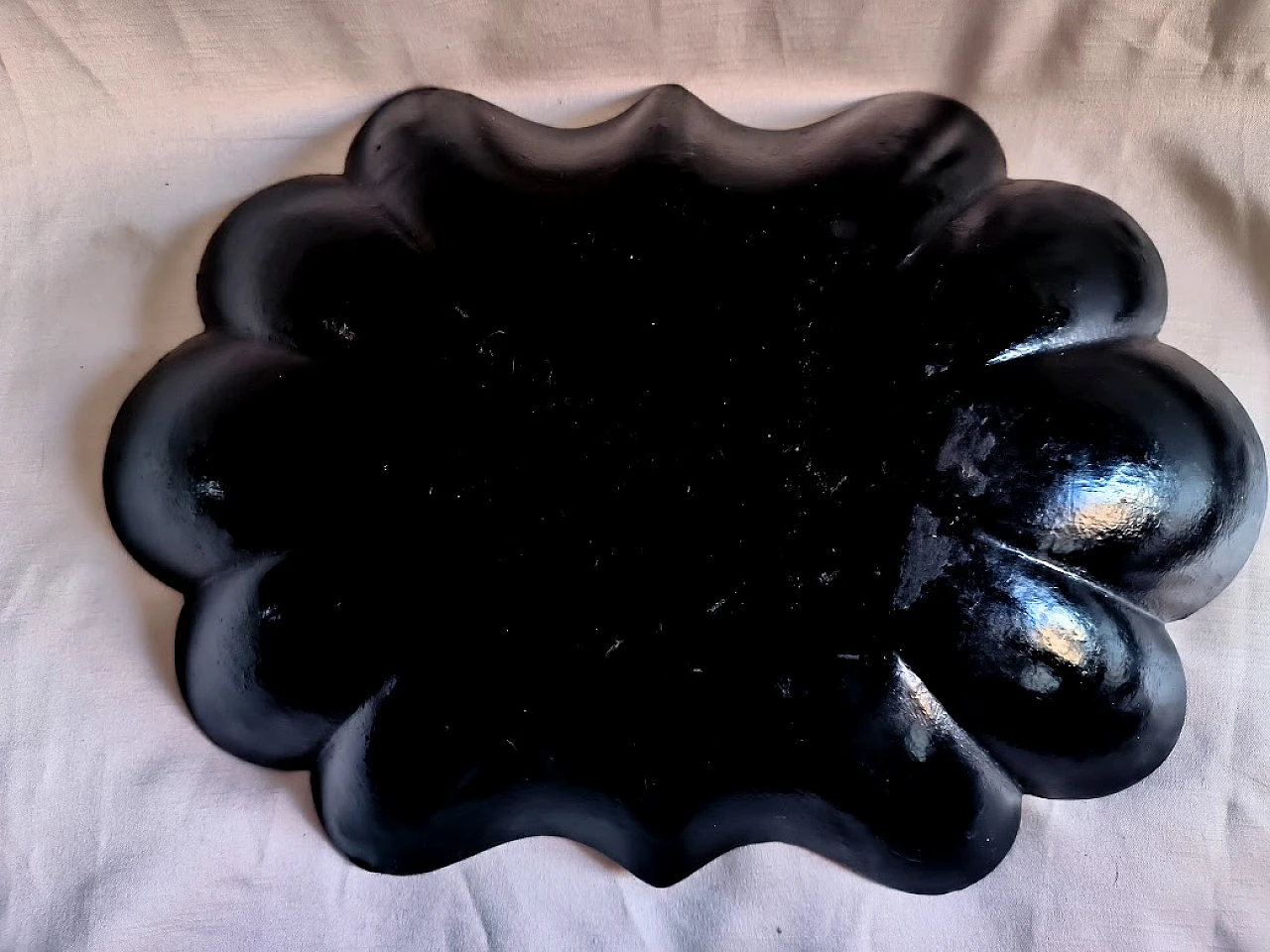 Vassoio GIAPPONE in lacca con scena di SAMURAI in combattimento, '800 5