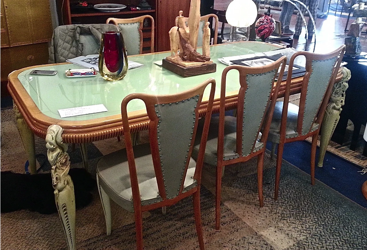 SALA PRANZO completa "LA PERMANENTE Mobili CANTU'", anni '40 Italia 7