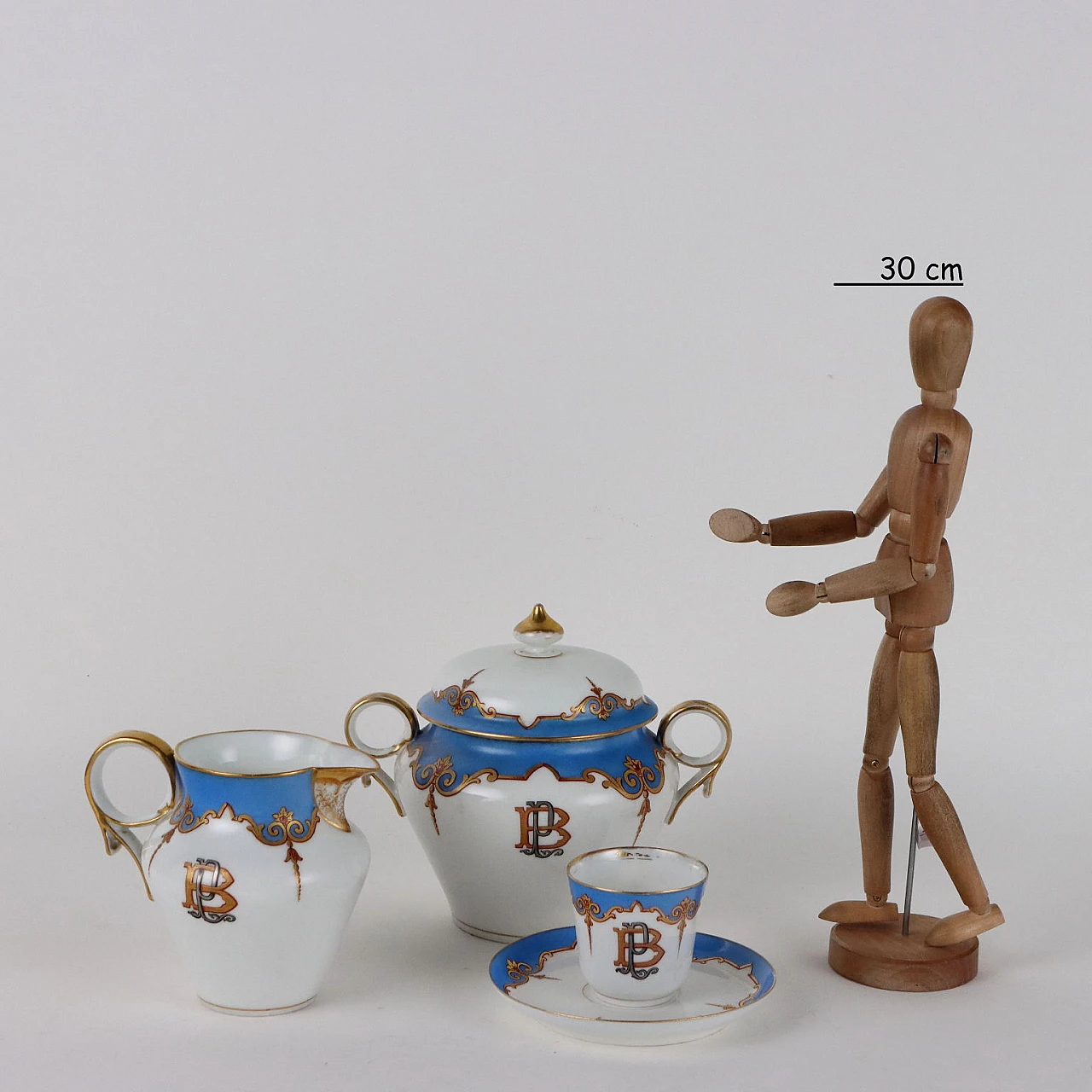 Porcelain coffee service in the style of Ginori, 1880s 2