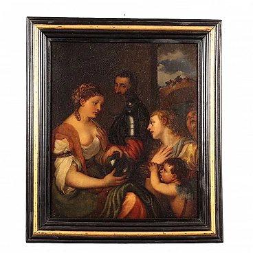 Allegory of married life, oil on canvas, 19th century