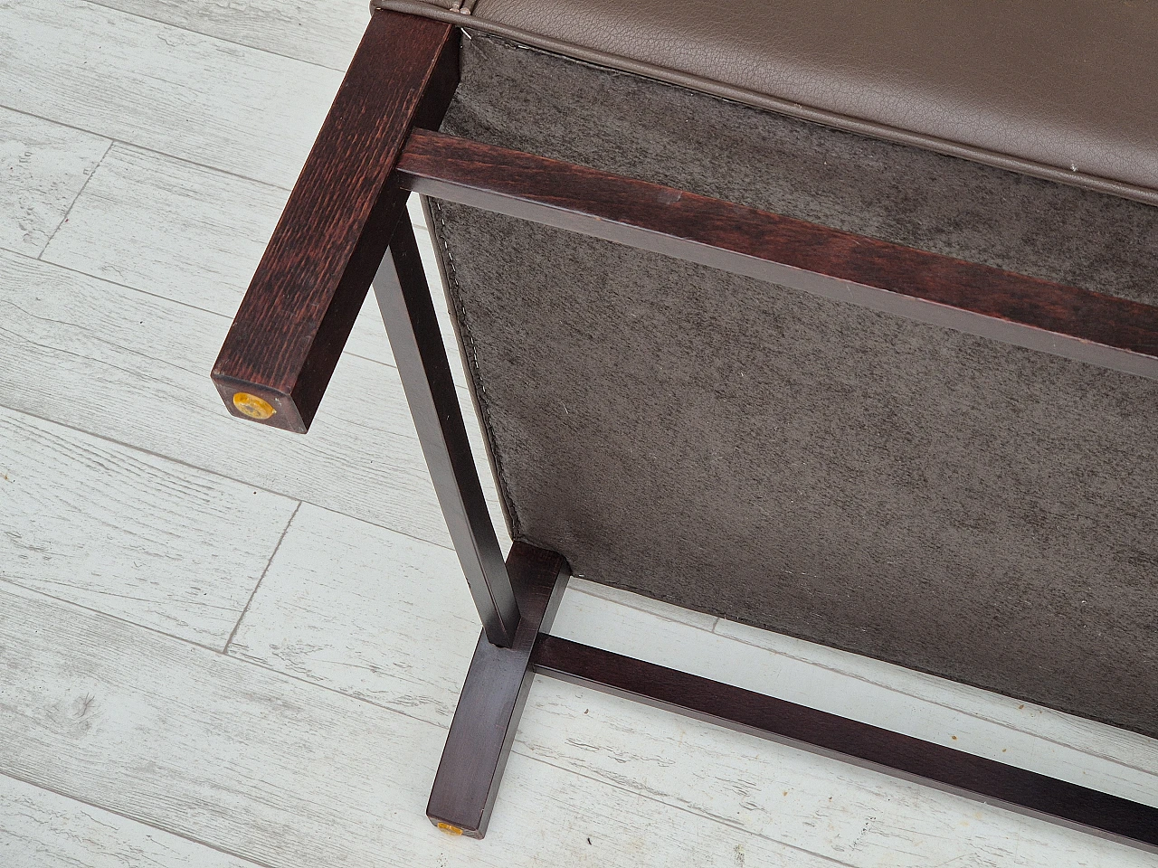 Brown leather sofa by G. Thams for Grant Møbelfabrik, 1970s 16