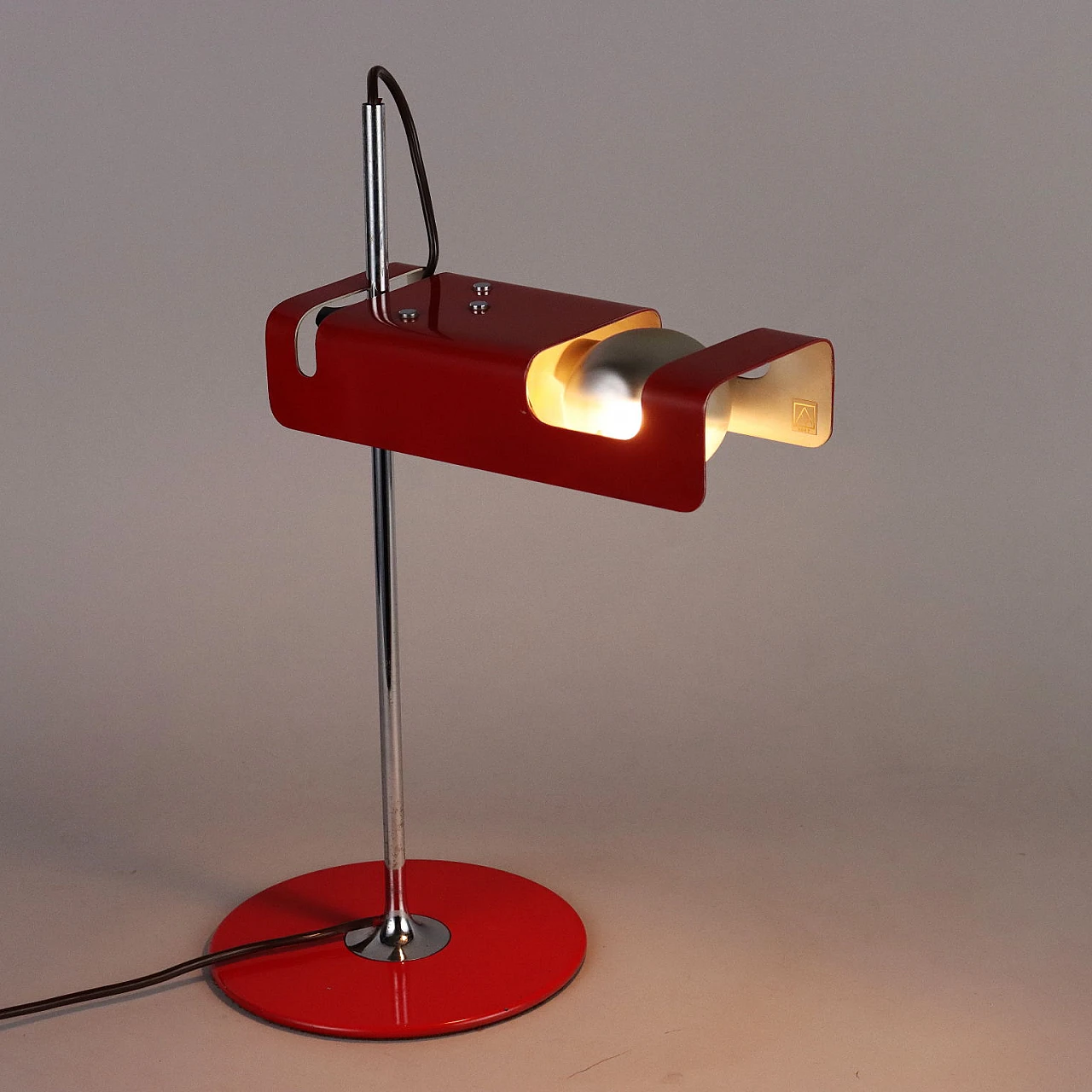 Red Spider table lamp by Joe Colombo for Oluce, 1960s 1
