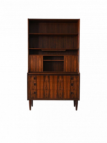 Rosewood bookcase with writing desk by Albert Hansen, 1960s
