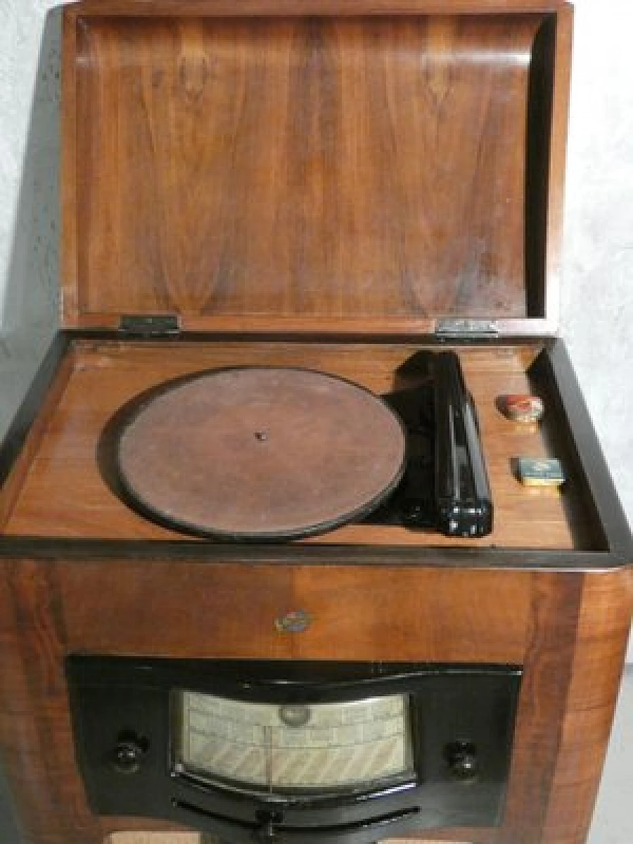 Marconi 1562 radio cabinet with turntable by Compagnia Marconi, 1940 8