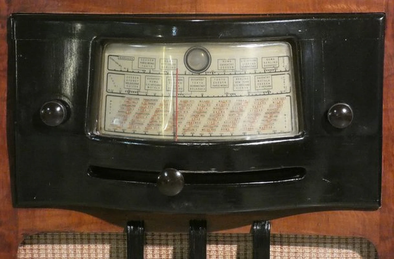 Marconi 1562 radio cabinet with turntable by Compagnia Marconi, 1940 12