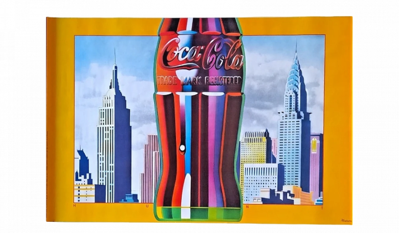 Jan Hunt, Coca Cola - Grattacieli, poster, 1984 10