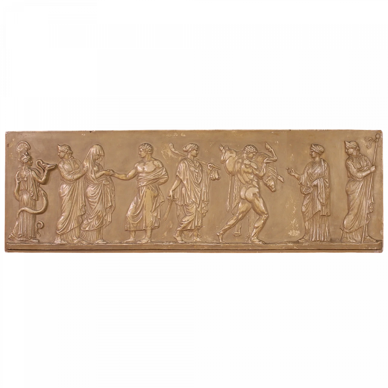 Plaster bas-relief with Roman wedding ceremony, 1950s 17