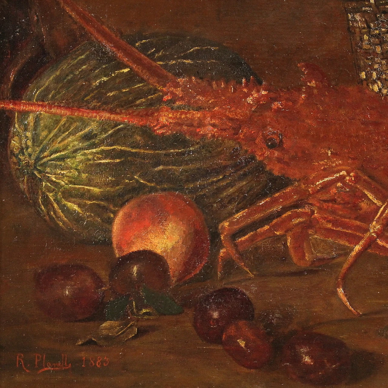 Natura morta spagnola, olio su tela, 1883 11
