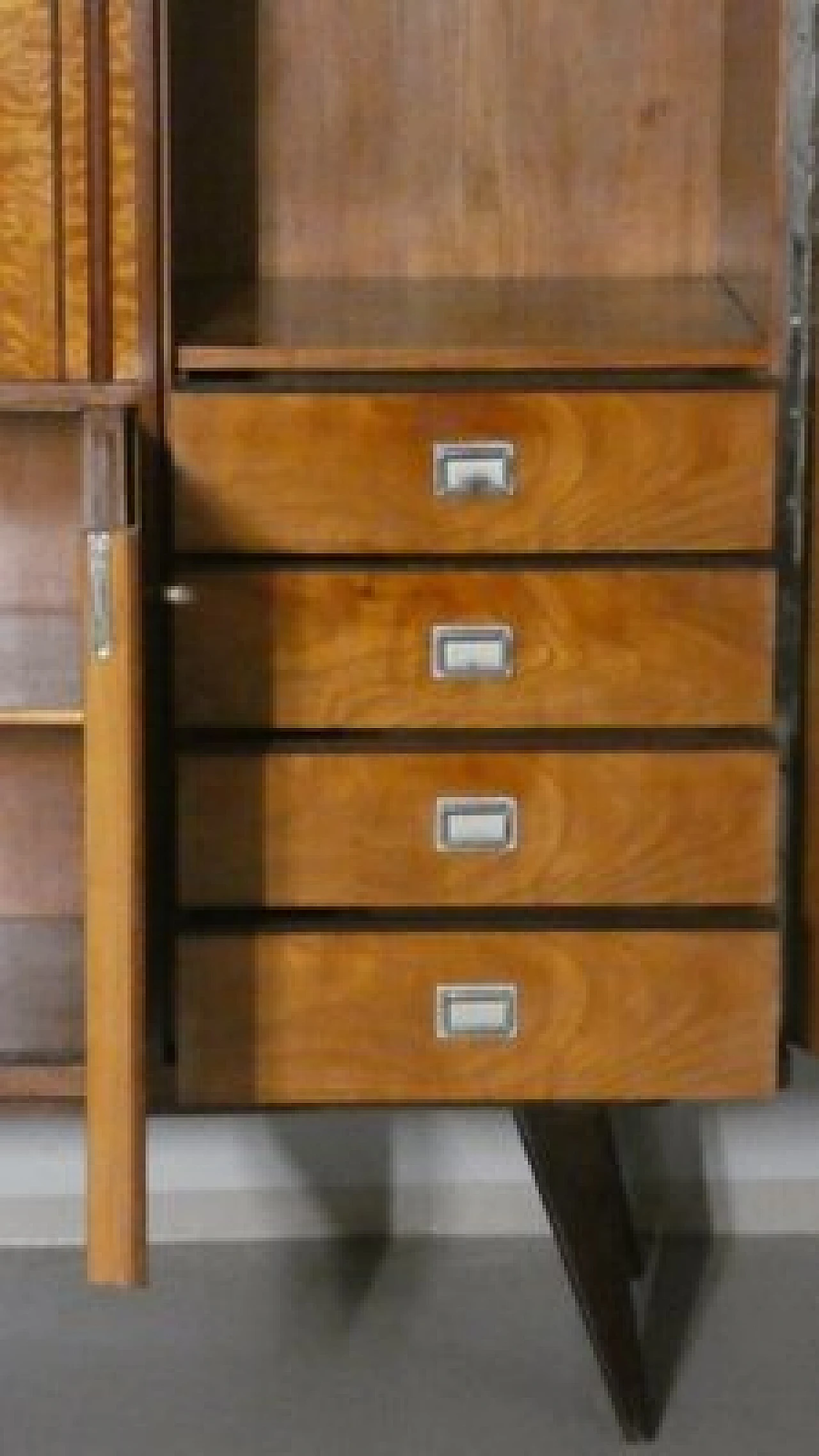 Solid teak sideboard with drawers, 1970s 2